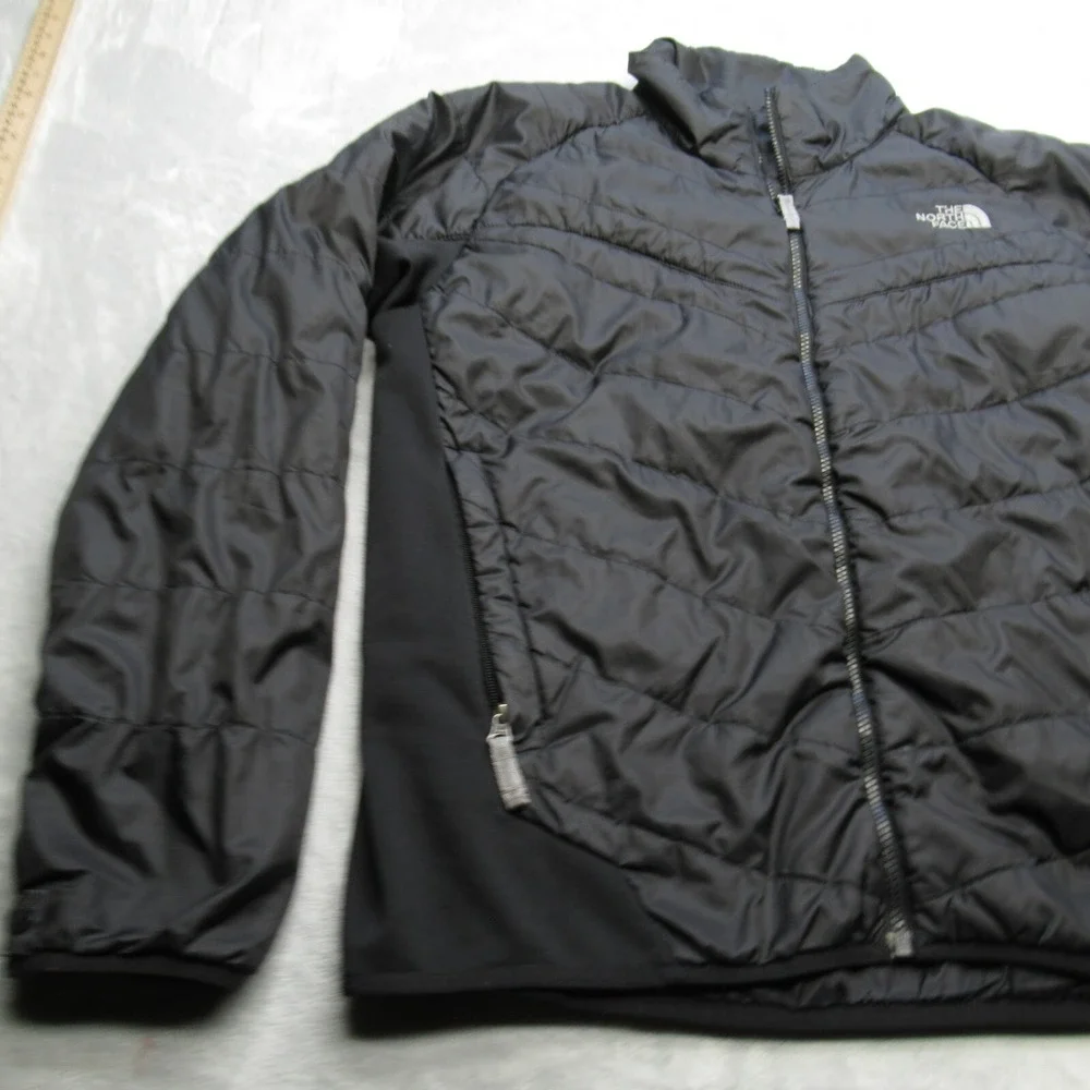 The North Face Jacket Mens XL Black Hybrid Insulated Full Zip Puffer Hiking